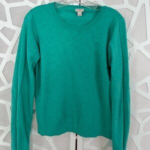 J. Crew Teal Knit Sweater